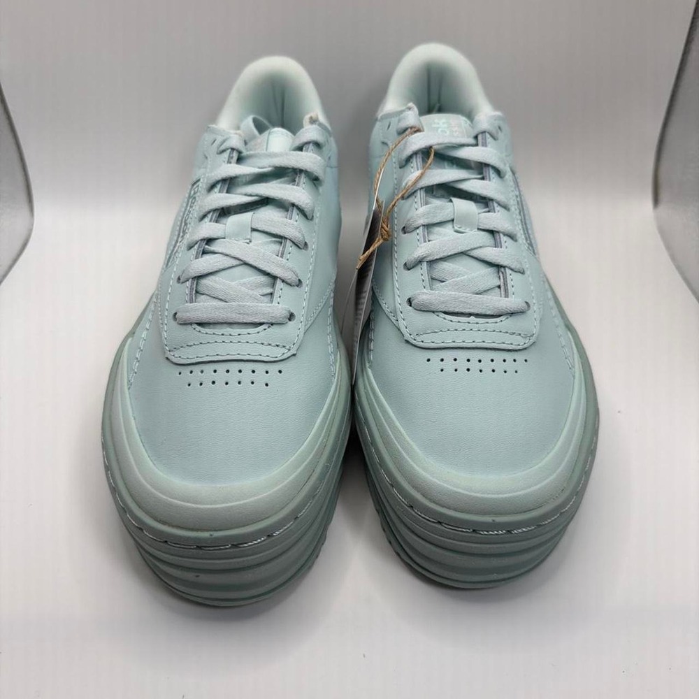 Reebok Club C Double GEO Platform Sneakers Whisper Blue Sea Grey GY1377 Womens 7